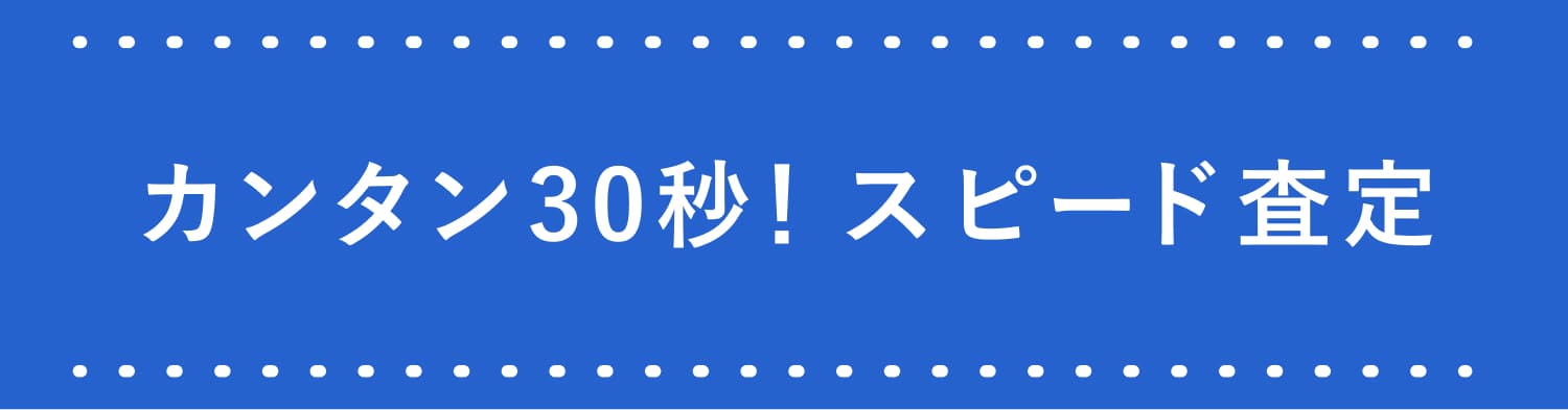 カンタン30秒！スピード査定